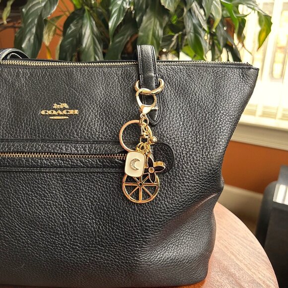 New GOLD WHEEL Bag Charm ☸ - Picture 2 of 8